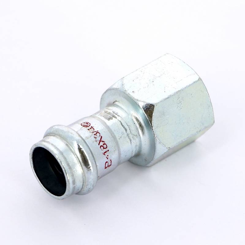 Муфта пресс-В IBP >B< Press Carbon 15 мм x 1/2 оцинкованная сталь PC4270G0150400