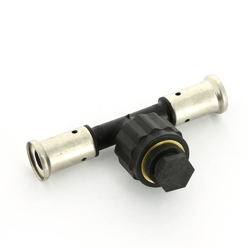 Тройник пресс с внутренней резьбой Henco PVDF 16х1/2х16 мм 13PK-160416