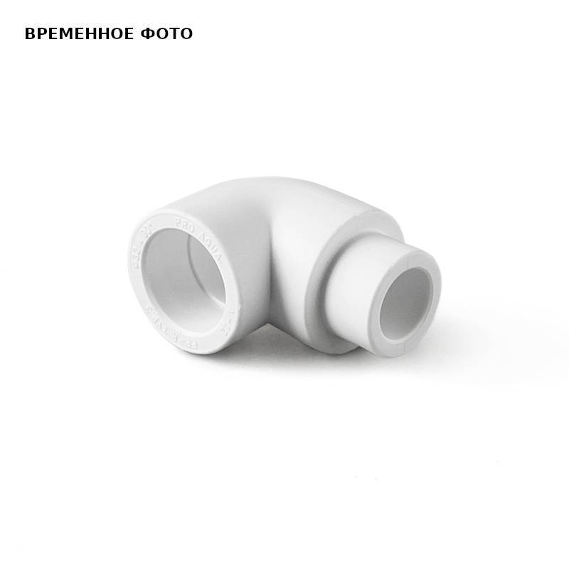 Угольник 90° Pro Aqua переходной наружная-внутренняя резьба 20 мм серый PA13608PG