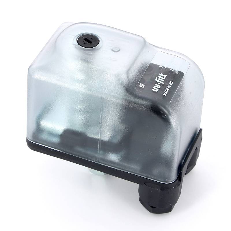 Реле давления UNI-FITT PM 5 с накидной гайкой 1/4 1-5 бар прозрачный корпус 261T0105