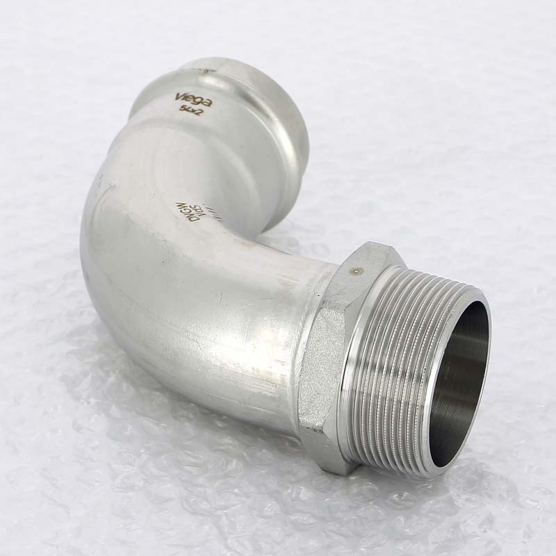 Угол пресс-Н нержавеющая сталь Viega Sanpress Inox 54x2 436964