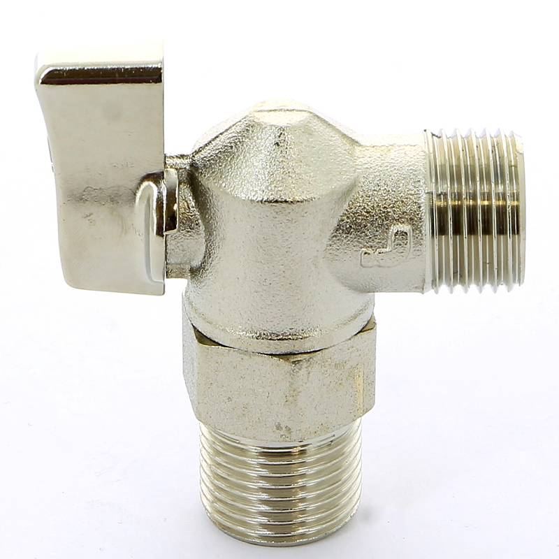 Кран шаровой для подключения бачков ITAP 1/2 никелированный 391