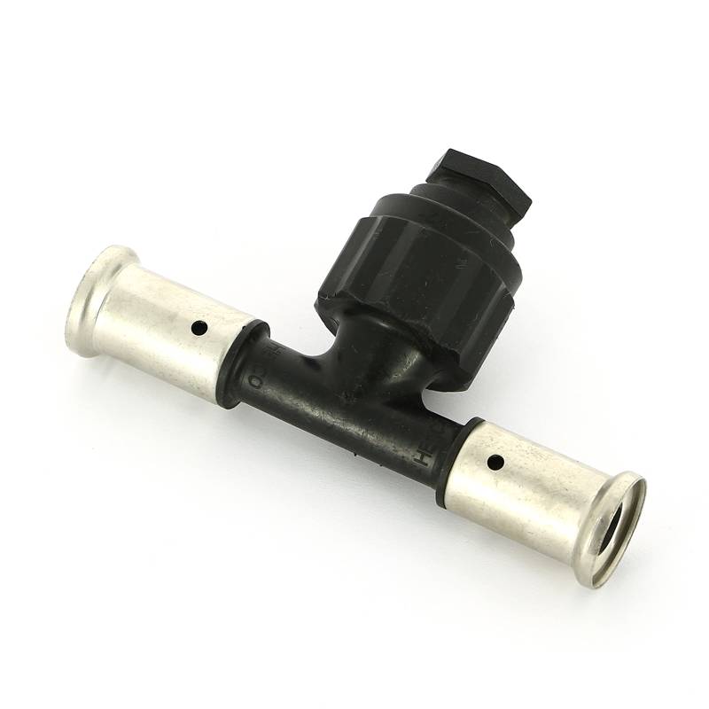 Тройник пресс с внутренней резьбой Henco PVDF 16х1/2х16 мм 13PK-160416