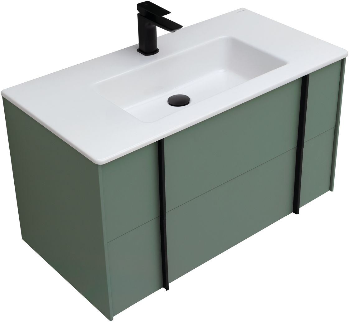 Тумба под раковину Allen Brau Reality 90x46.2x50 см олива 1.32006.CGM