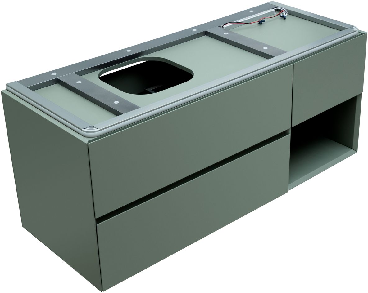 Тумба под раковину Allen Brau Infinity 119.2x45.6x51 см олива 1.21005.CGM