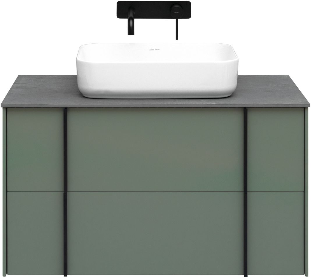 Тумба под раковину Allen Brau Reality 90x46.2x50 см олива 1.32006.CGM