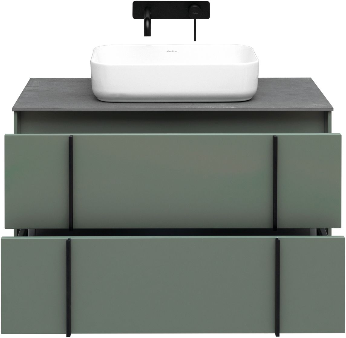 Тумба под раковину Allen Brau Reality 90x46.2x50 см олива 1.32006.CGM