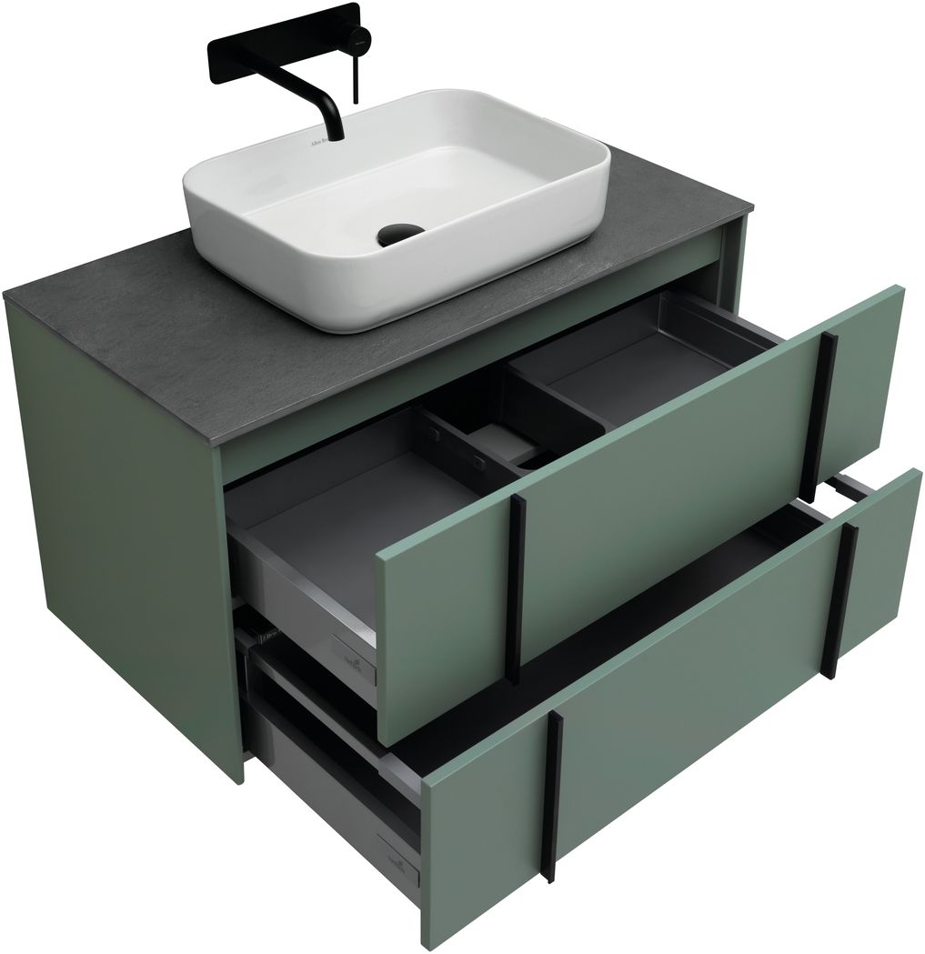 Тумба под раковину Allen Brau Reality 90x46.2x50 см олива 1.32006.CGM