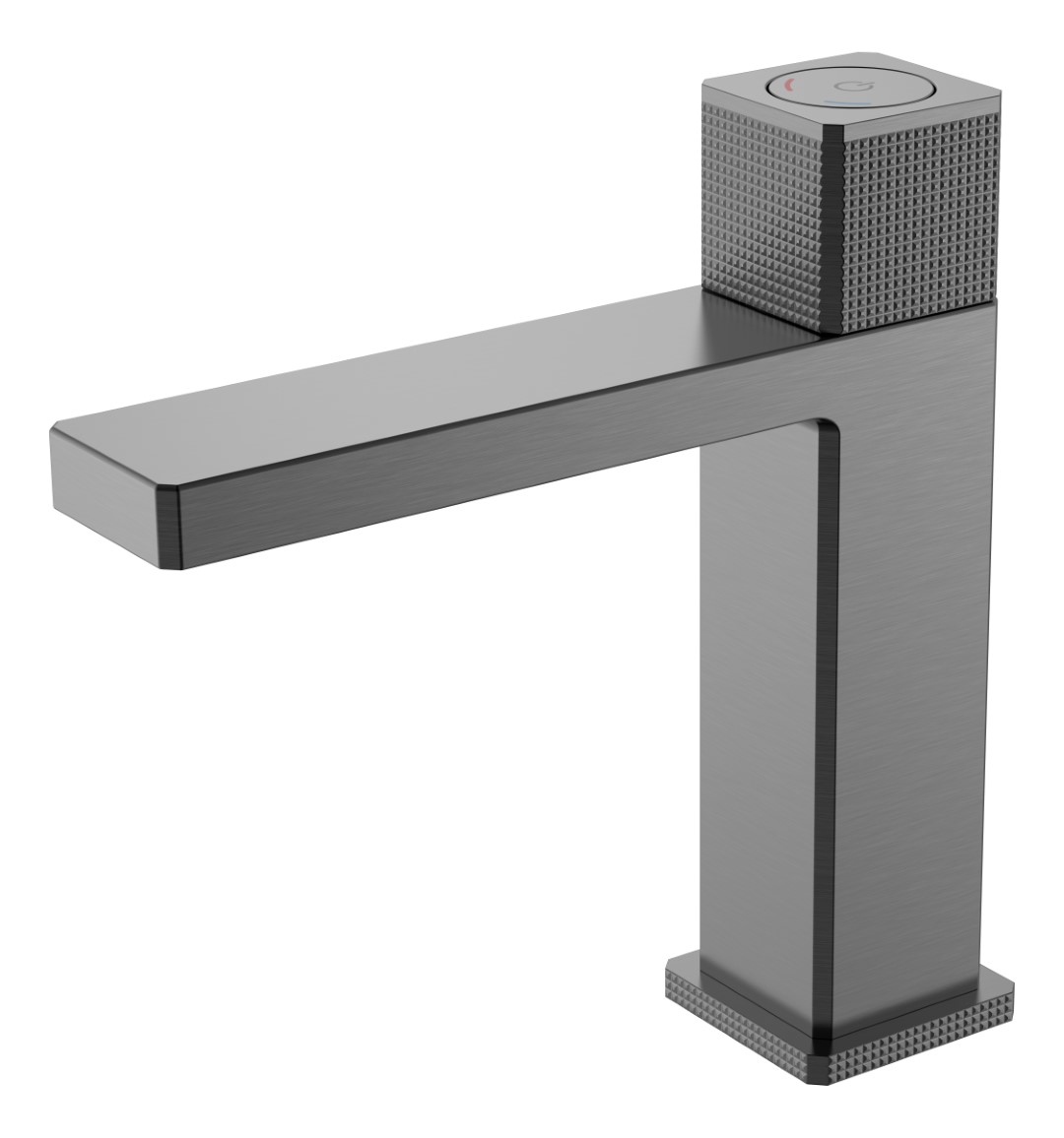 Смеситель для раковины автоматический Boheme Quad оружейная сталь 159-GM