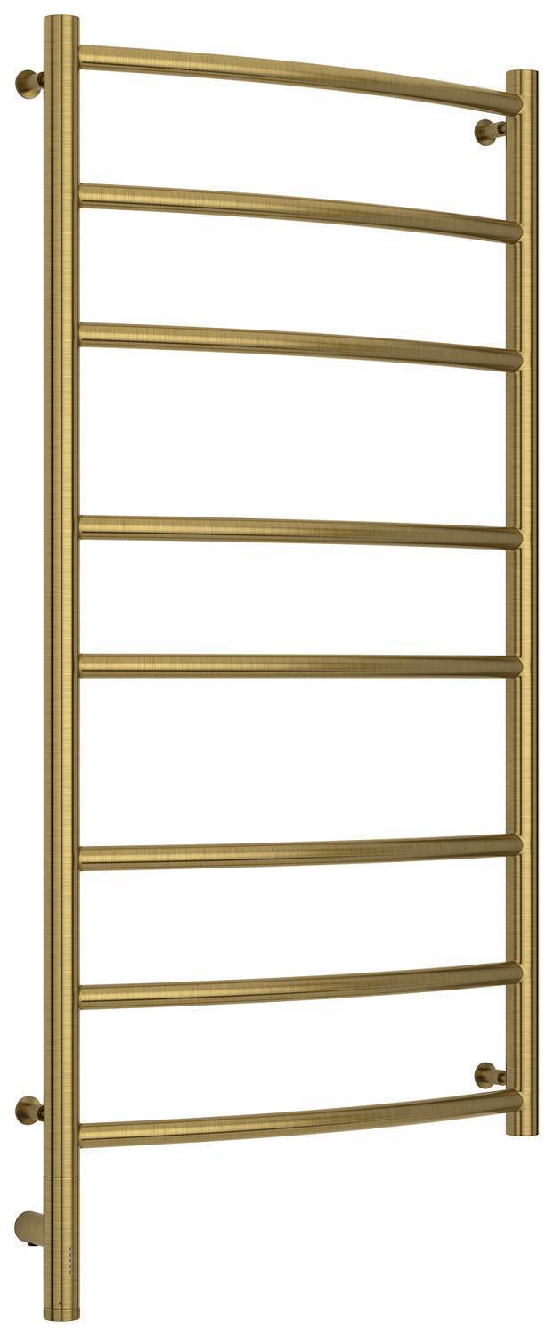 Полотенцесушитель электрический Сунержа Галант 3.0 500x1000 мм левый состаренная латунь 051-5800-1050