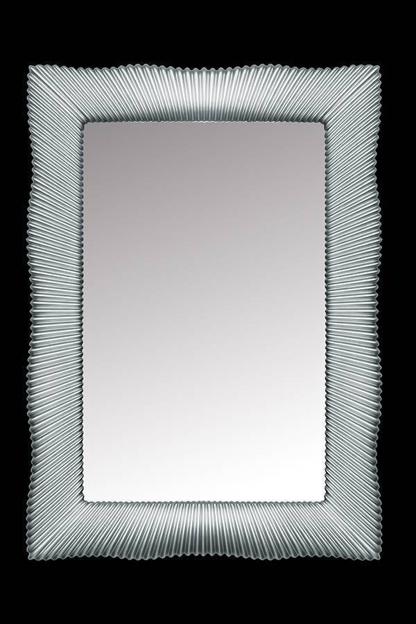 Зеркало прямоугольное подвесное с подсветкой Armadi Art Neoart 80х3х120 см серебро 519