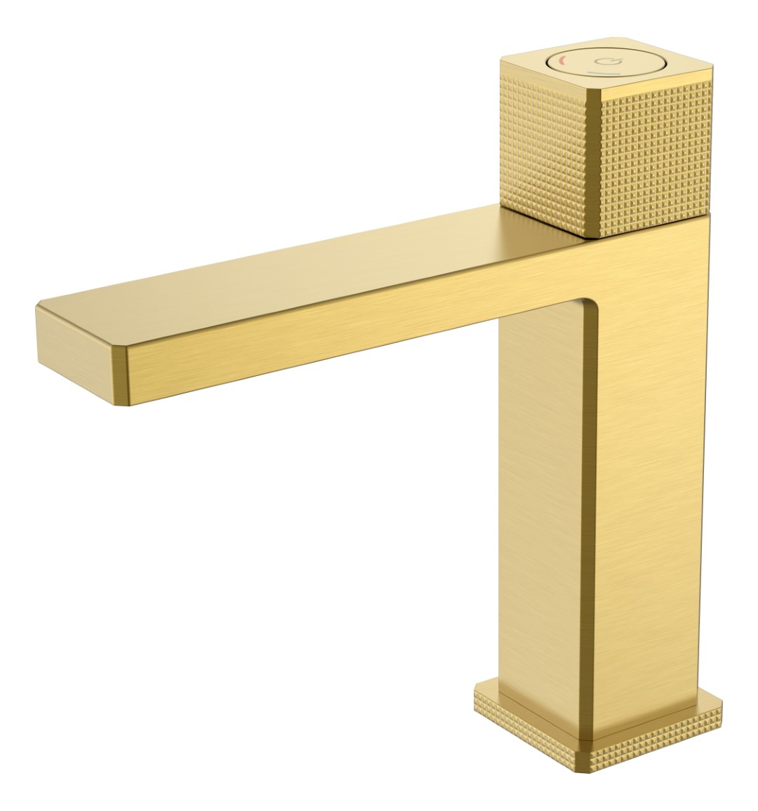 Смеситель для раковины автоматический Boheme Quad матовое золото 159-MG