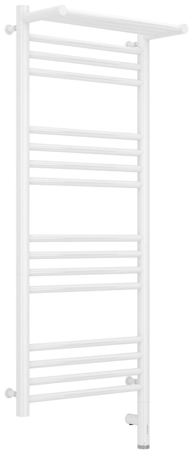 Полотенцесушитель электрический Сунержа Богема 3.0 с 1 полкой 432x1124 мм правый белый 12-5807-1040