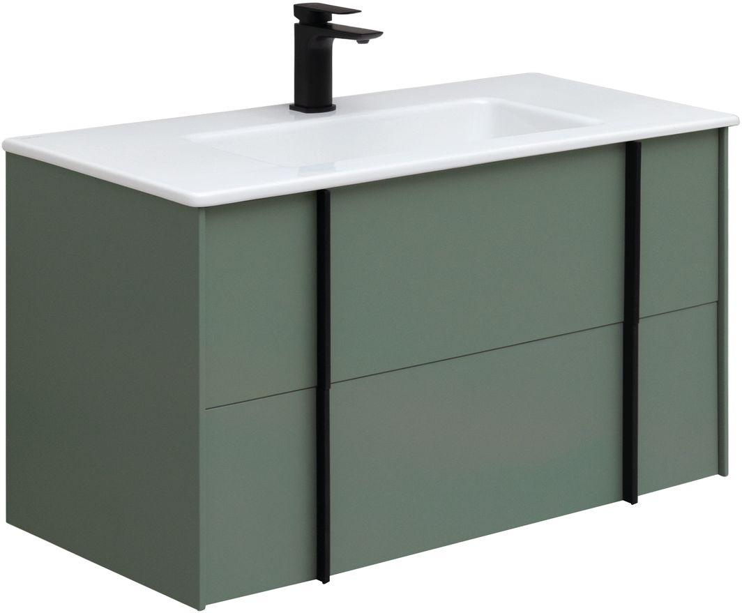 Тумба под раковину Allen Brau Reality 90x46.2x50 см олива 1.32006.CGM