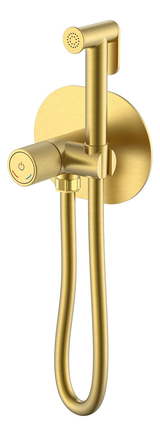 Гигиенический душ со смесителем Boheme Tech шланг 120 см matt gold 157-MG