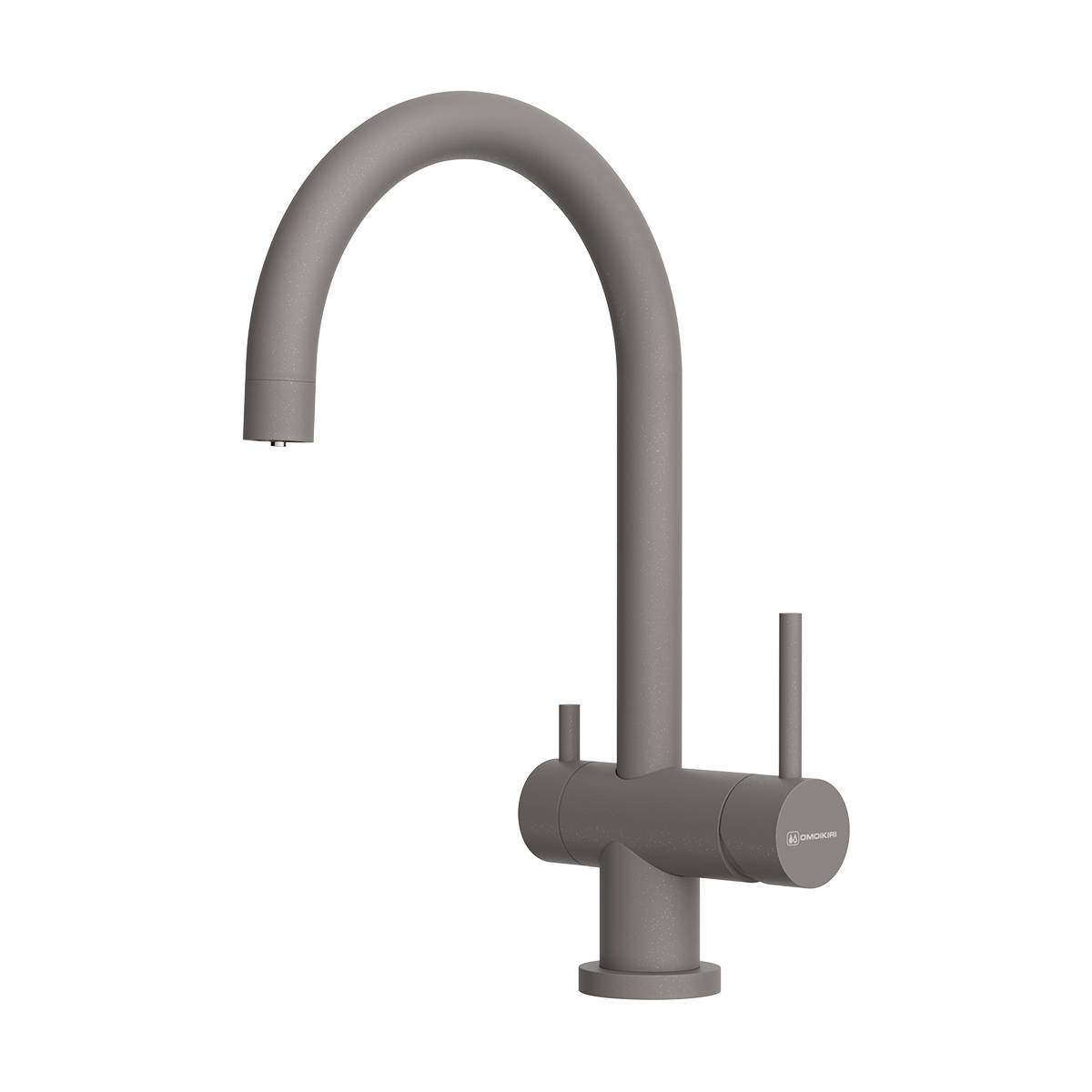 Смеситель для кухни Omoikiri Yamada-P-GR с подключением фильтра Leningrad Grey 4974261