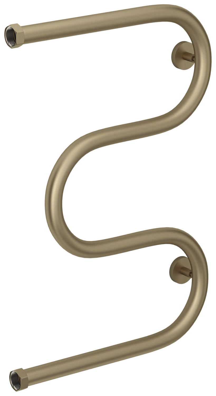 Полотенцесушитель водяной Сунержа М-образный 410x628 мм золотой шёлк матовый 32-4007-6040