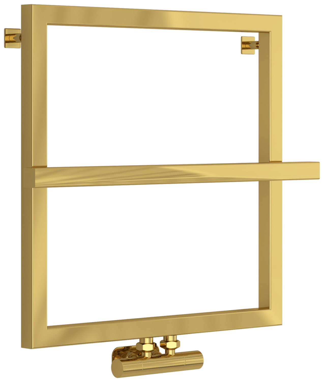 Полотенцесушитель водяной Сунержа Штиль EU50 600х600 мм золото глянцевое 03-0256-5353