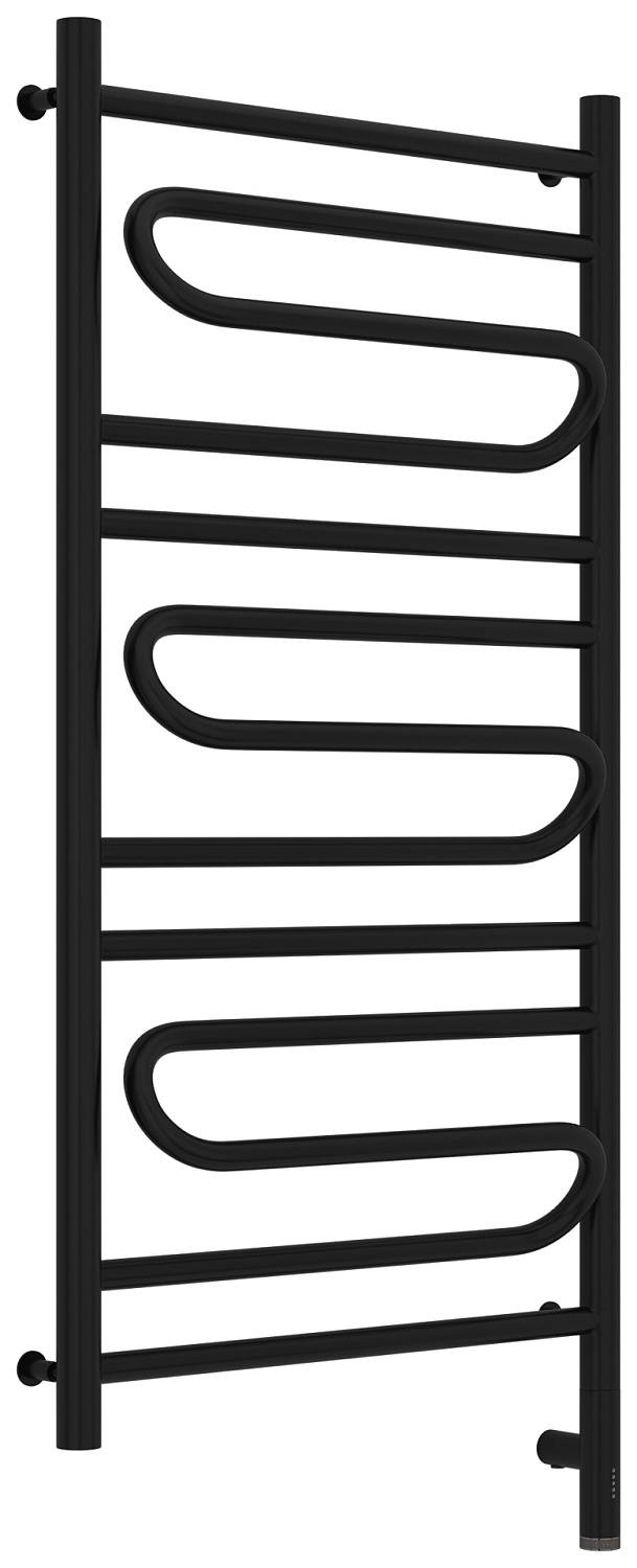 Полотенцесушитель электрический Сунержа Элегия 3.0 532x1124 мм правый матовый черный 31-5819-1050