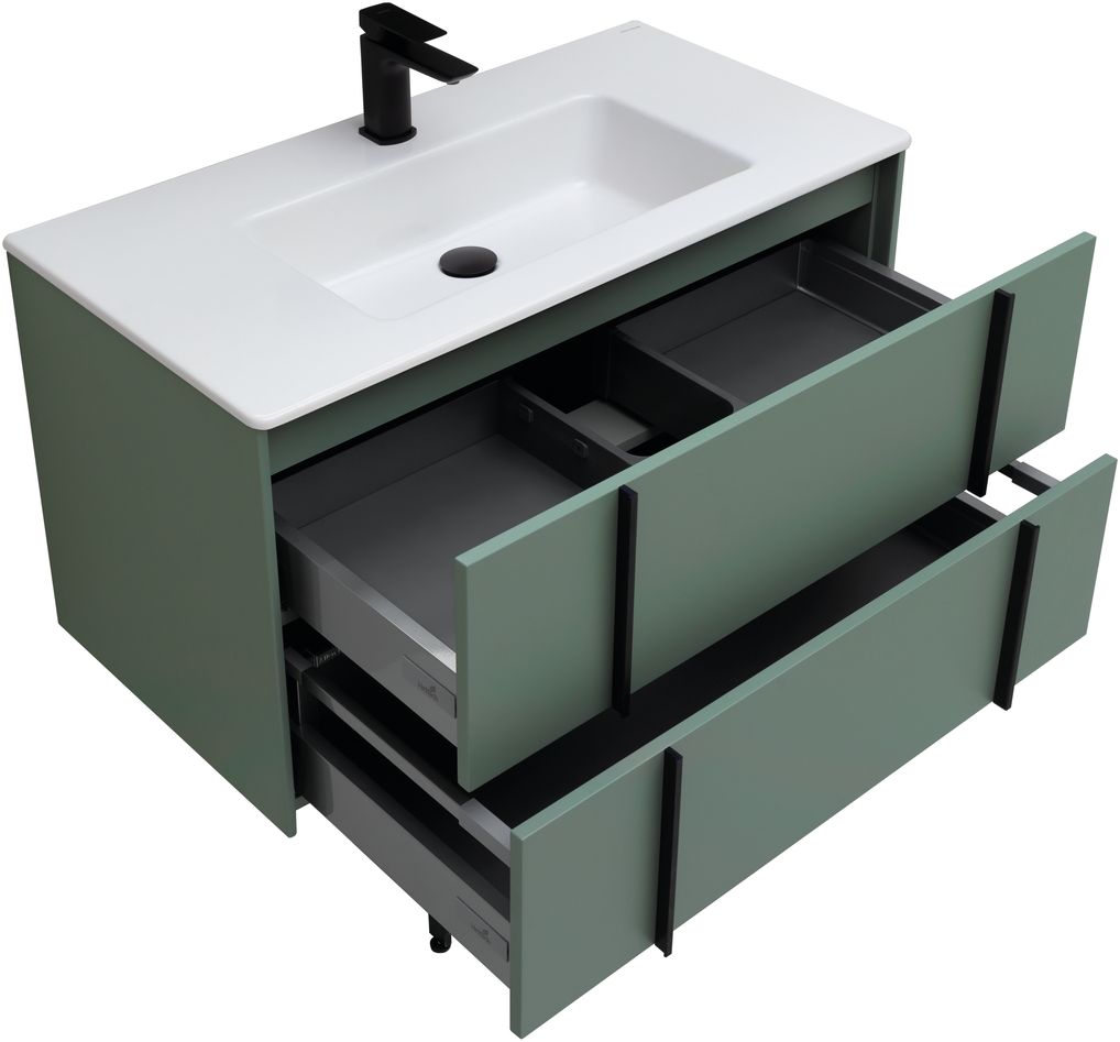 Тумба под раковину Allen Brau Reality 90x46.2x50 см олива 1.32006.CGM