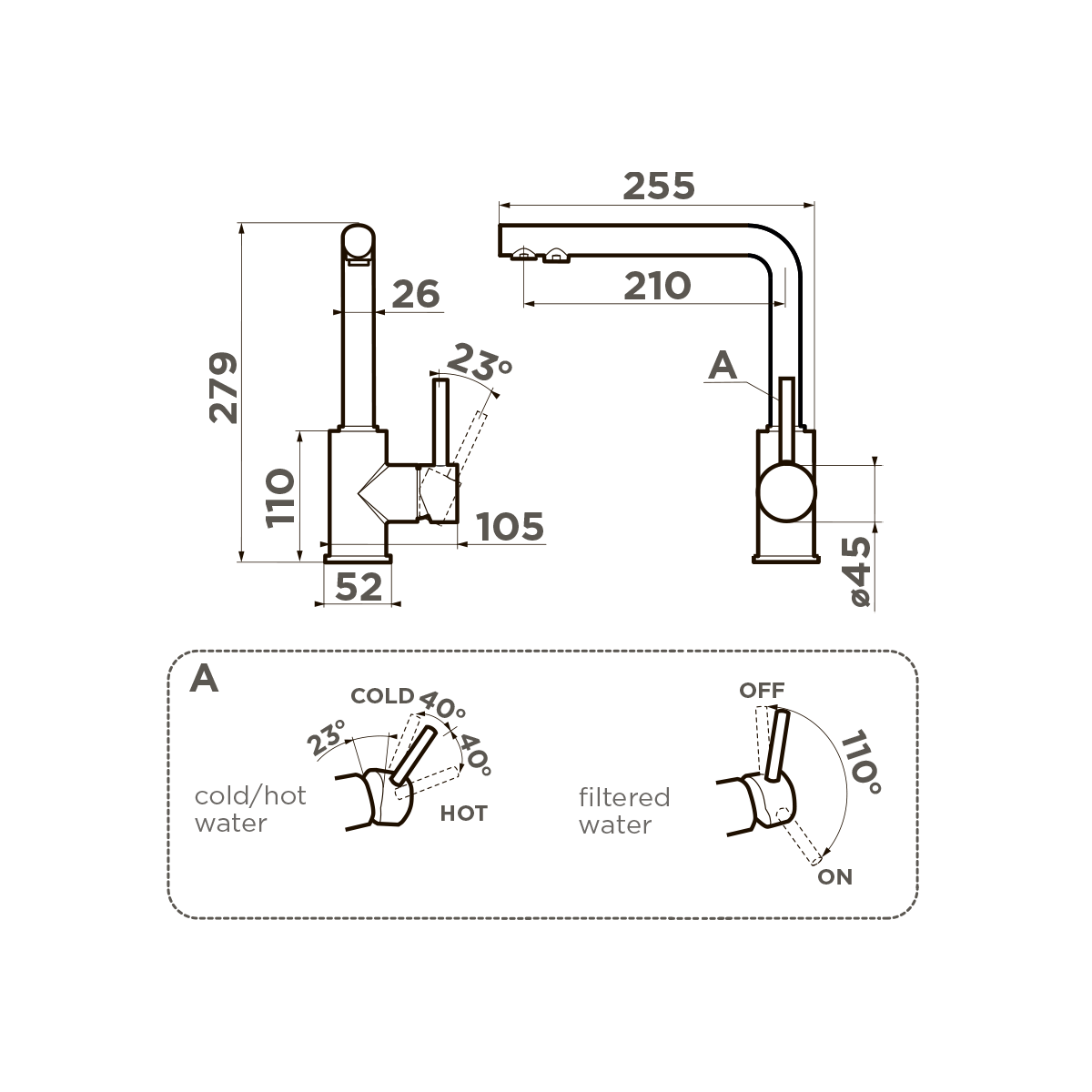 Смеситель для кухни Omoikiri Nakagawa 2 Plus-PA под фильтр пастила 4994421