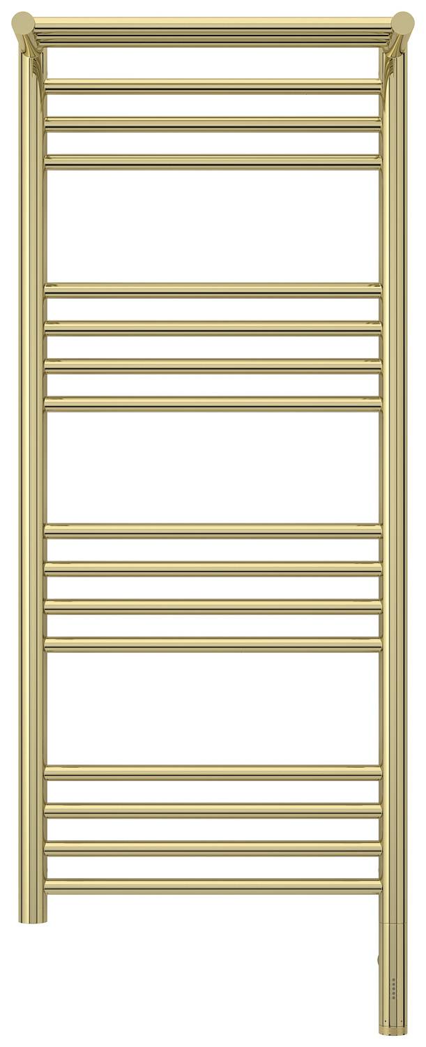 Полотенцесушитель электрический Сунержа Богема 3.0 с 1 полкой 432x1124 мм правый шампань 020-5807-1040