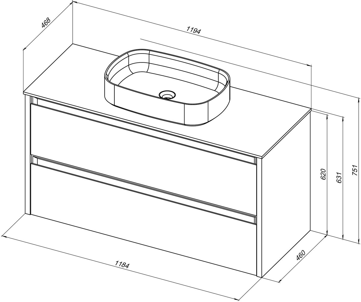 Тумба под раковину Allen Brau Fantasy 118.4x46x62 см папирус 1.11005.PWM