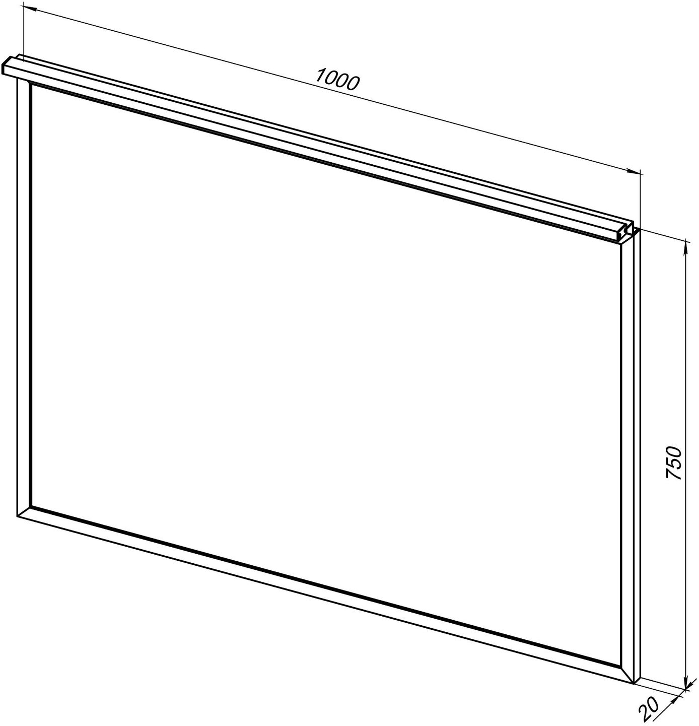 Зеркало Allen Brau Priority 100x75 см с подсветкой латунь 1.31017.03