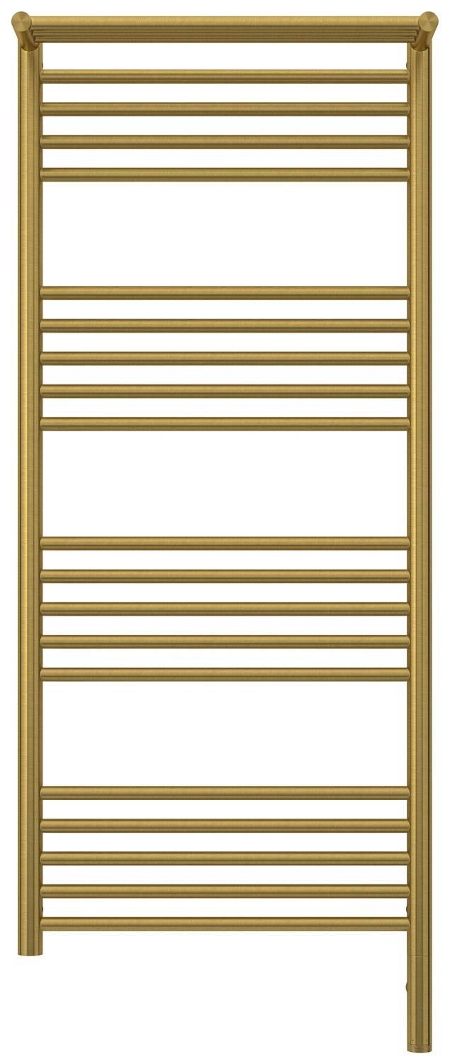 Полотенцесушитель электрический Сунержа Богема 3.0 с 1 полкой 532x1324 мм правый состаренная латунь 051-5807-1250