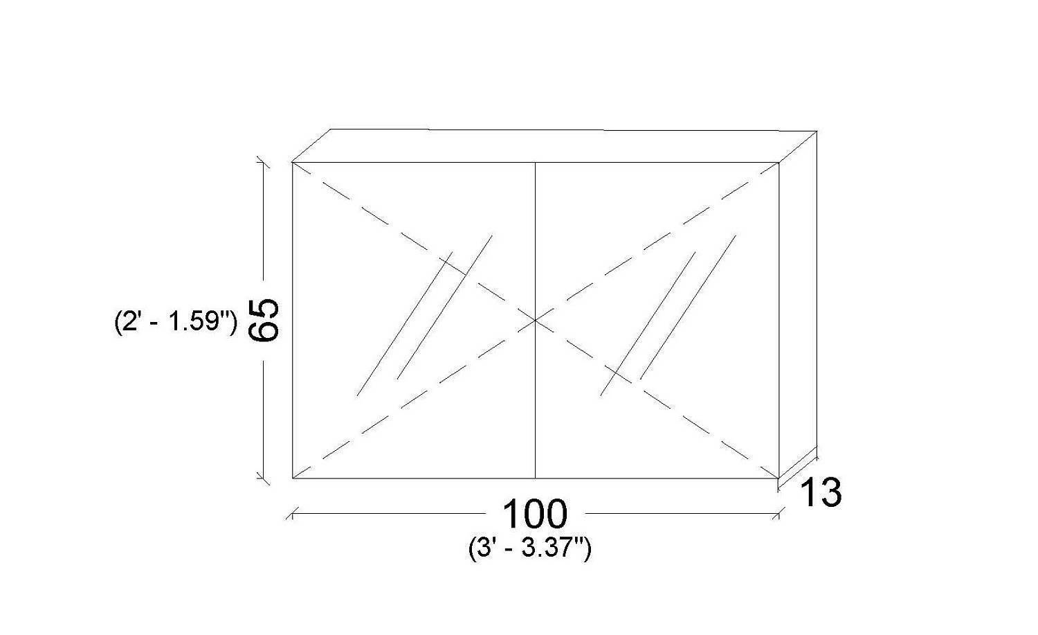 Зеркальный шкаф подвесной Armadi Art Vallessi 100х13х65 см с подсветкой бежевый 546-C