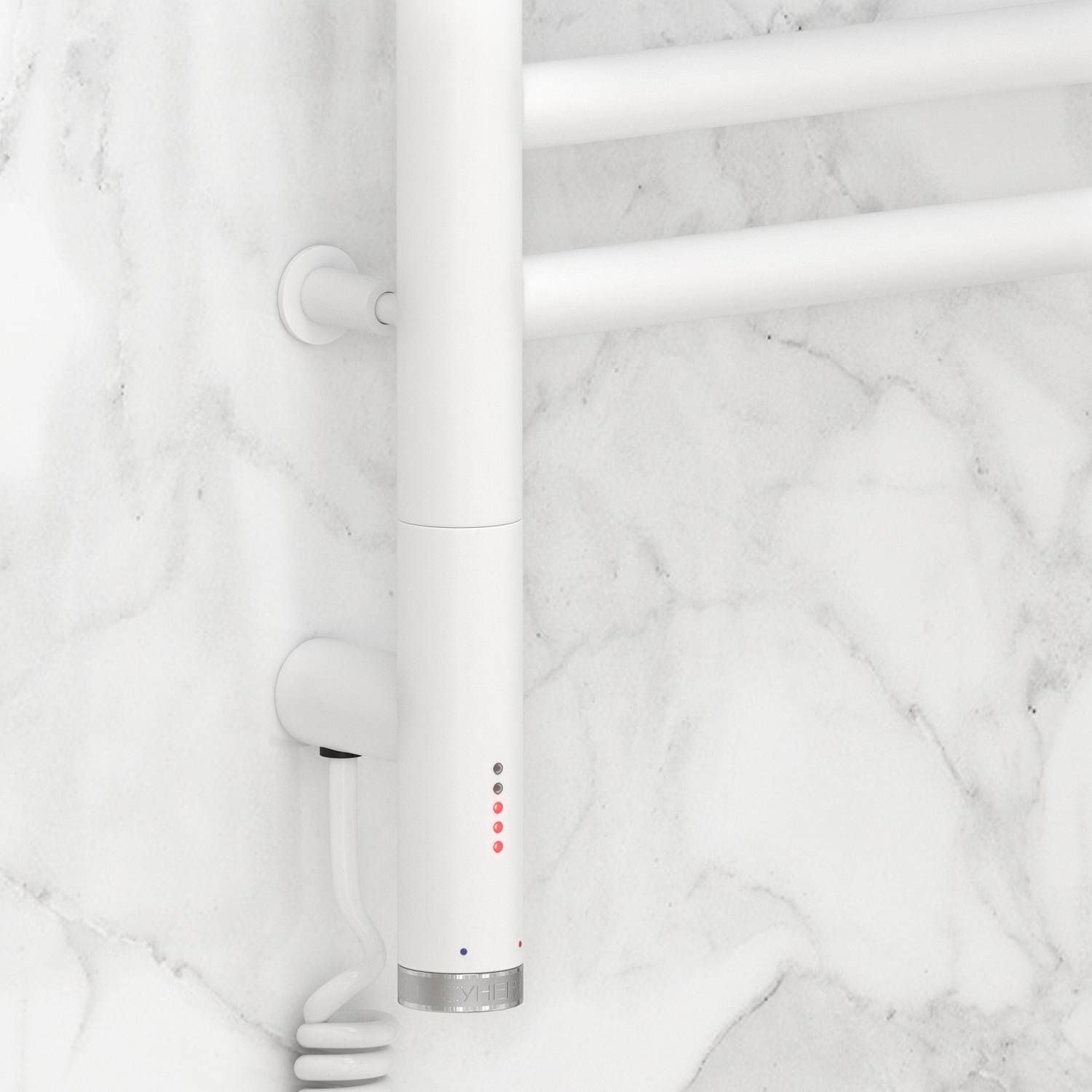 Полотенцесушитель электрический Сунержа Элегия 3.0 632x924 мм левый матовый белый 30-5818-8060