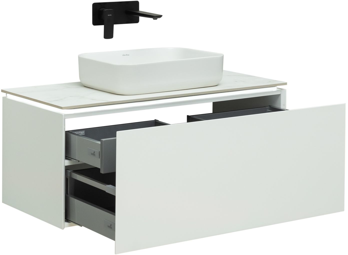 Тумба под раковину Allen Brau Infinity 99.2x45.6x41.2 см белый 1.21004.WM