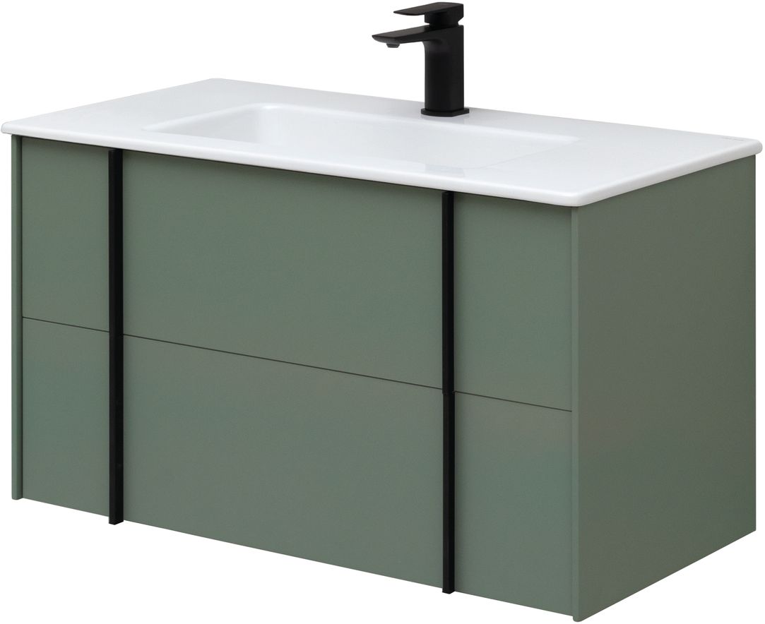 Тумба под раковину Allen Brau Reality 90x46.2x50 см олива 1.32006.CGM