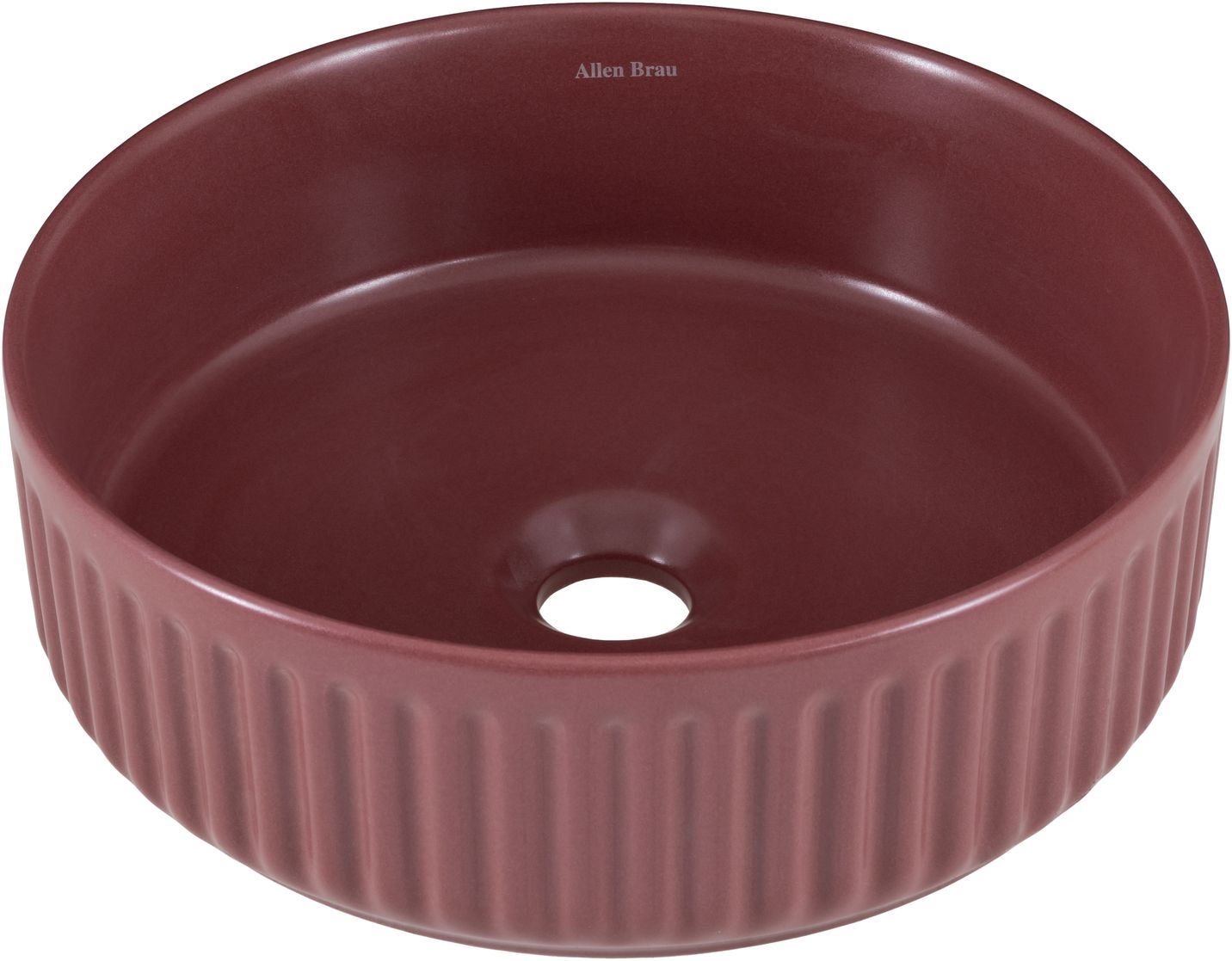 Раковина-чаша Allen Brau Fantasy 36х36х12 см бордо 4.11032.BD