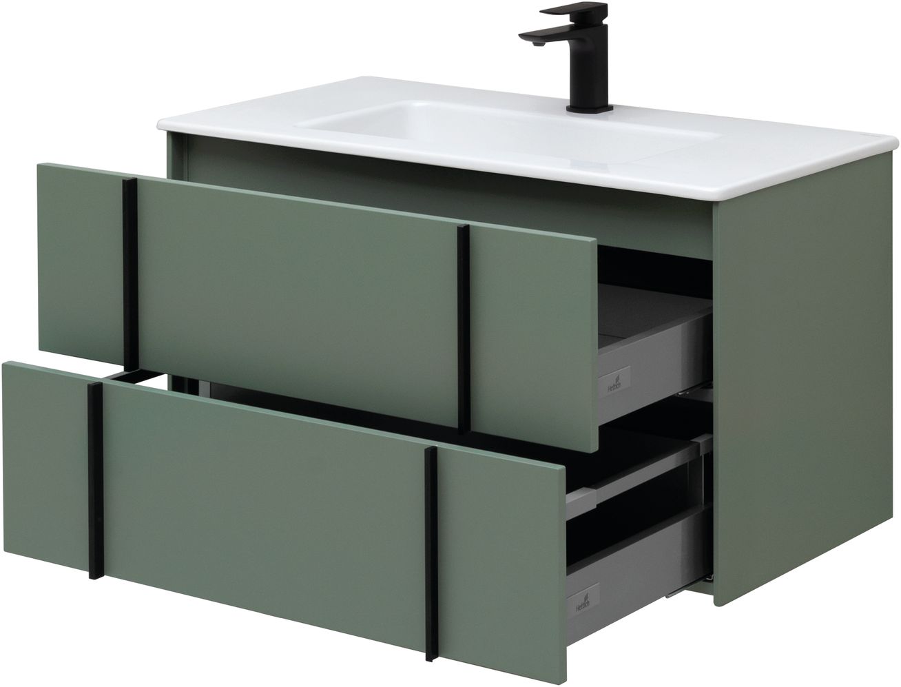 Тумба под раковину Allen Brau Reality 90x46.2x50 см олива 1.32006.CGM