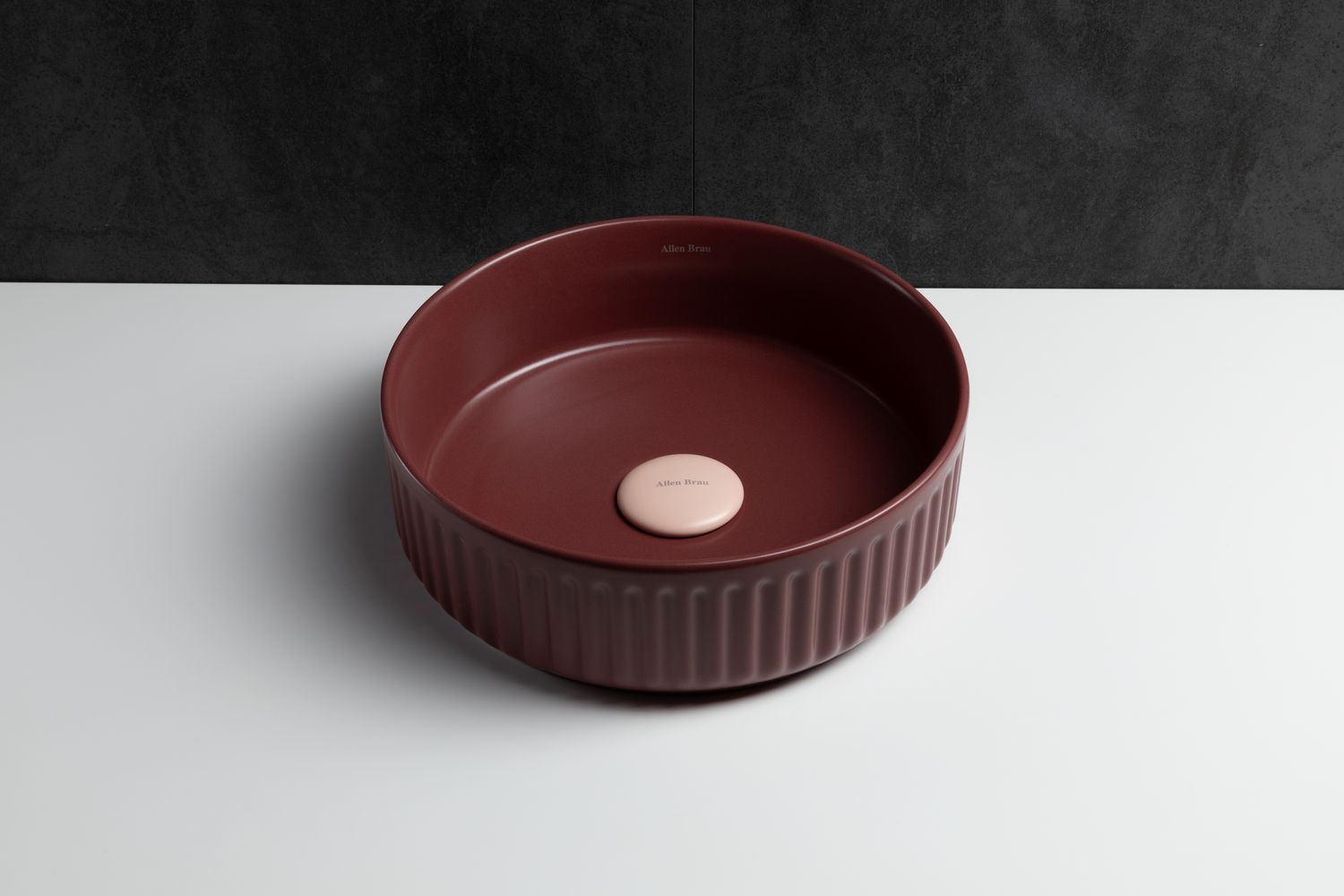 Раковина-чаша Allen Brau Fantasy 36х36х12 см бордо 4.11032.BD