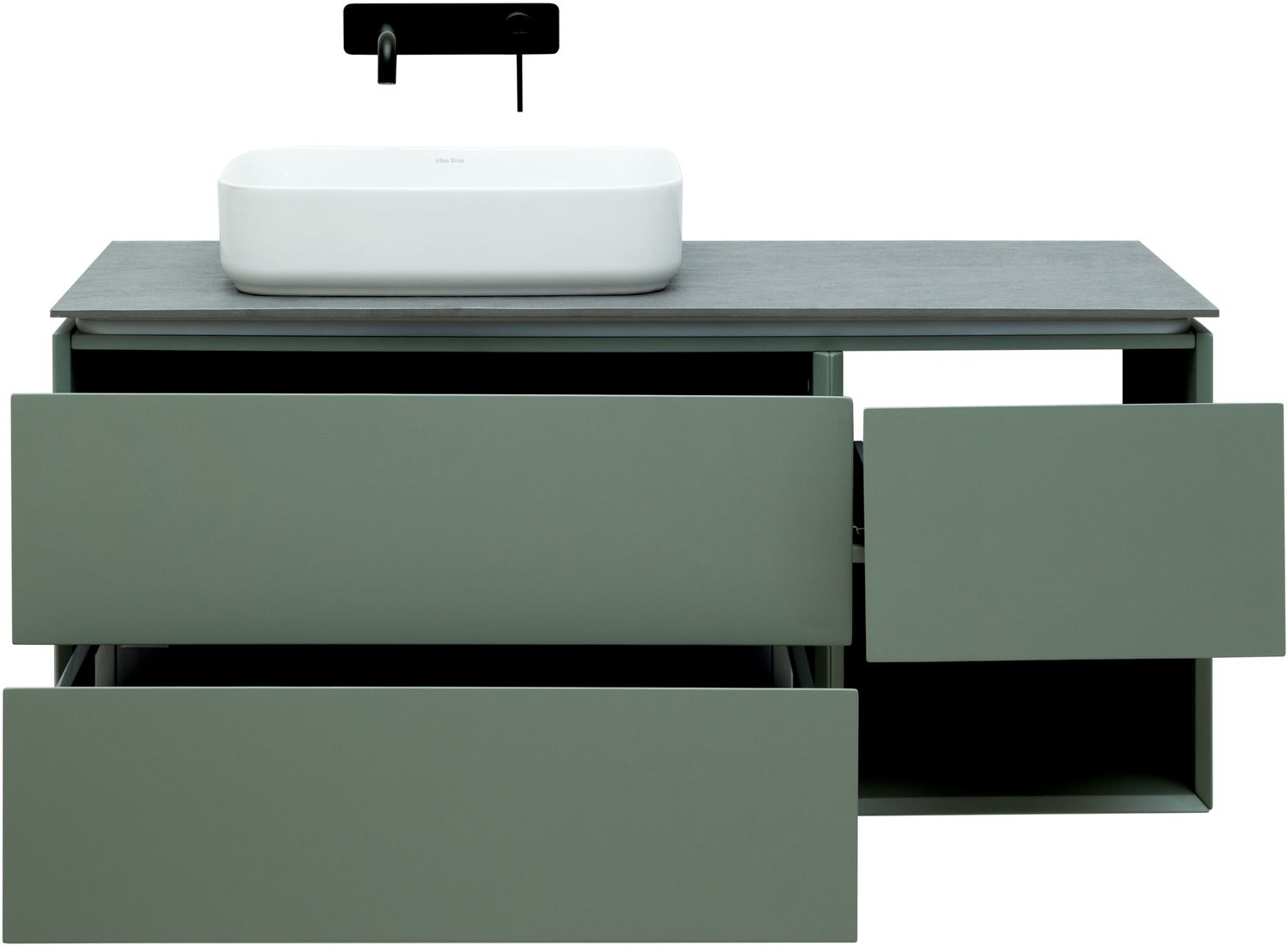 Тумба под раковину Allen Brau Infinity 119.2x45.6x51 см олива 1.21005.CGM