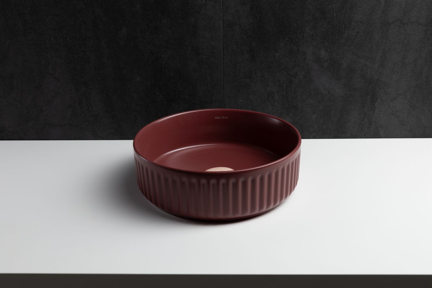 Раковина-чаша Allen Brau Fantasy 36х36х12 см бордо 4.11032.BD