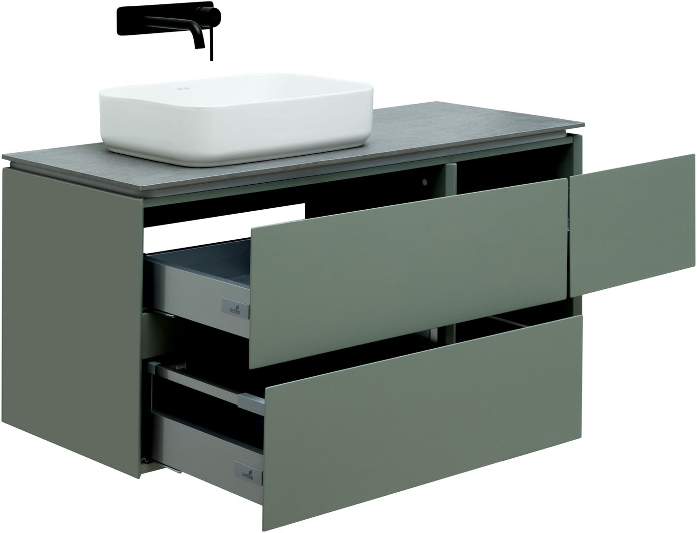 Тумба под раковину Allen Brau Infinity 119.2x45.6x51 см олива 1.21005.CGM