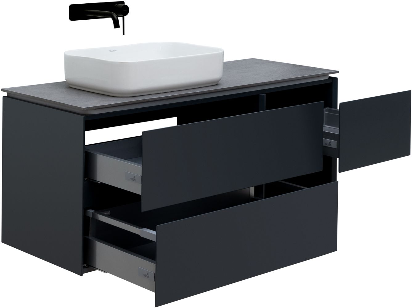 Тумба под раковину Allen Brau Infinity 119.2x45.6x51 см антрацит 1.21005.AM