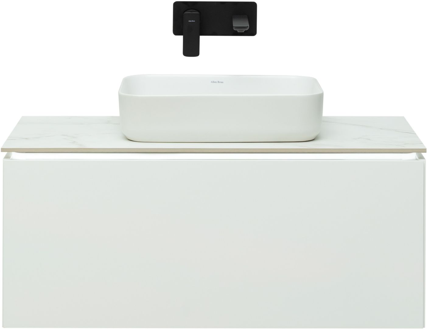 Тумба под раковину Allen Brau Infinity 99.2x45.6x41.2 см белый 1.21004.WM