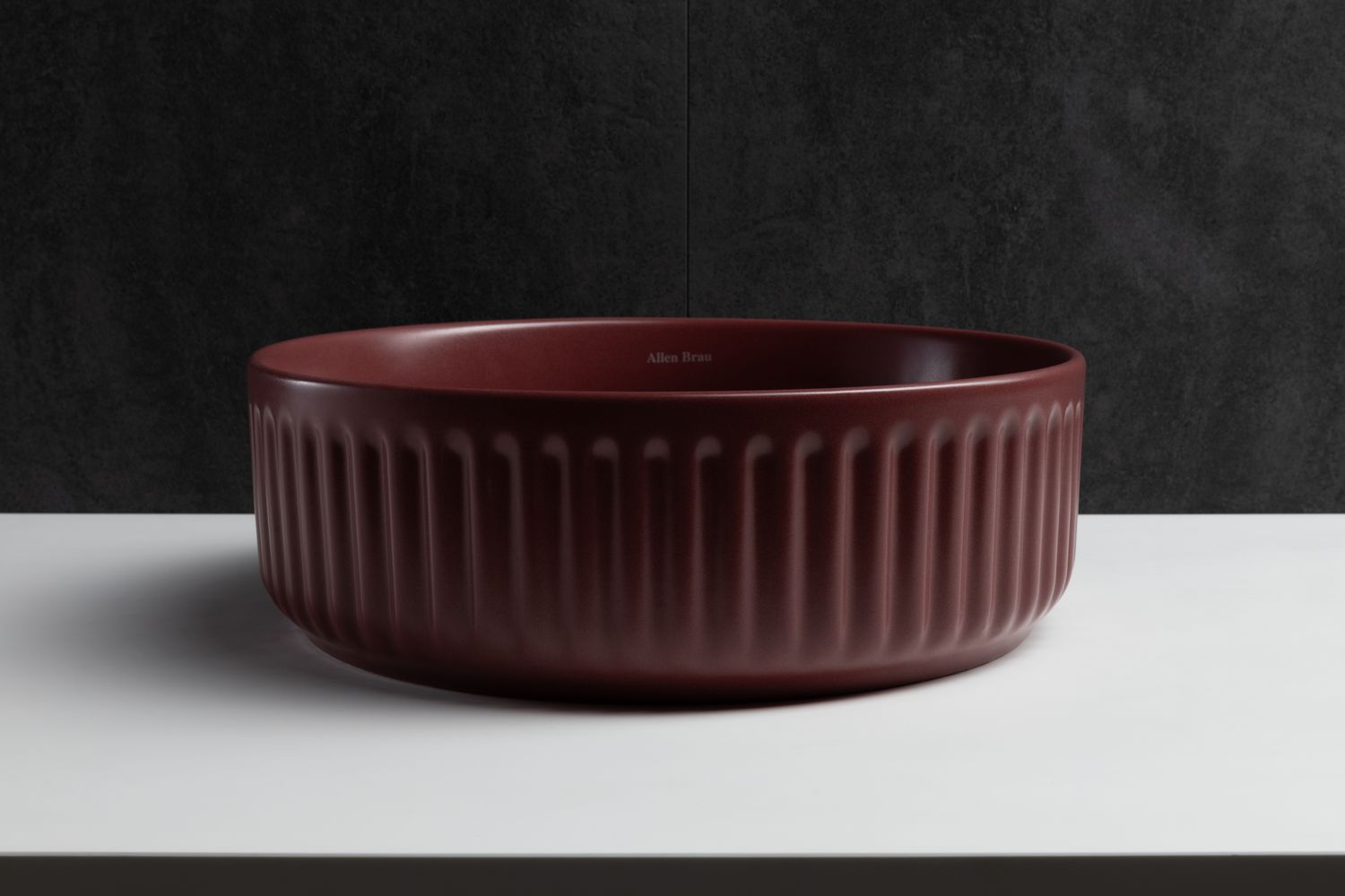 Раковина-чаша Allen Brau Fantasy 36х36х12 см бордо 4.11032.BD