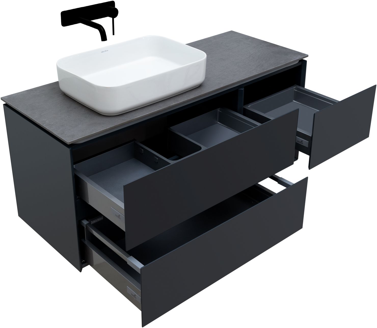 Тумба под раковину Allen Brau Infinity 119.2x45.6x51 см антрацит 1.21005.AM