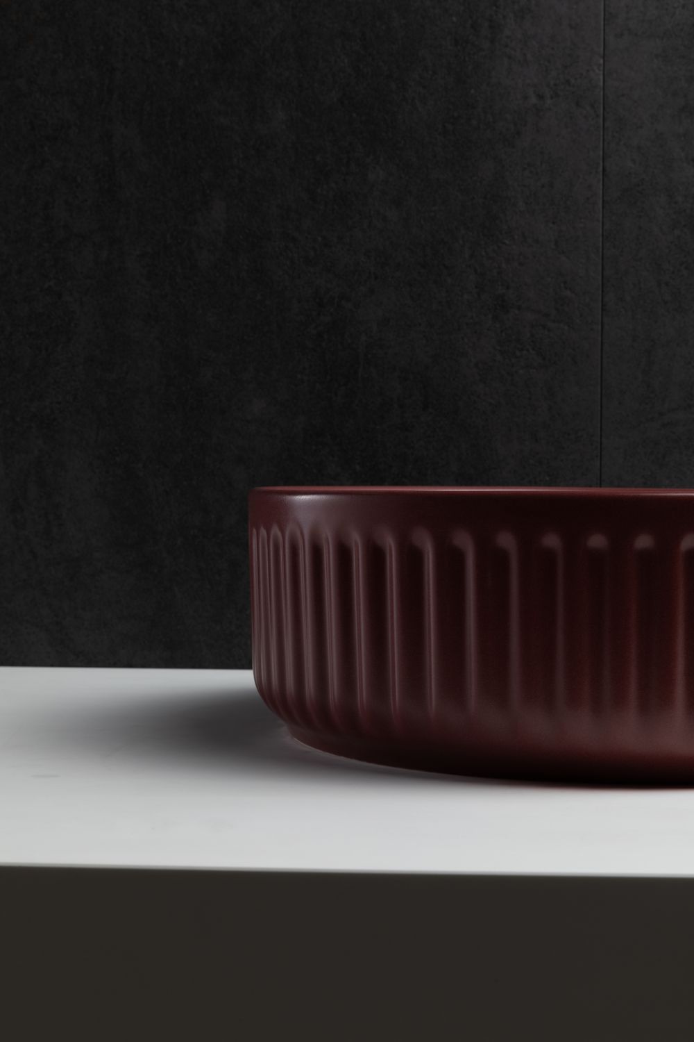 Раковина-чаша Allen Brau Fantasy 36х36х12 см бордо 4.11032.BD