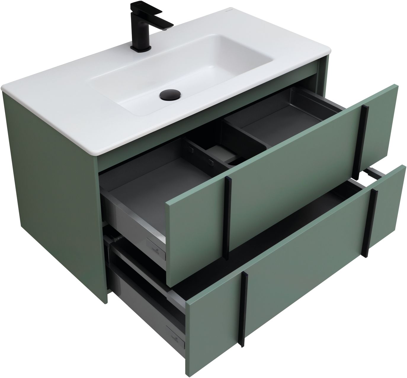 Тумба под раковину Allen Brau Reality 90x46.2x50 см олива 1.32006.CGM