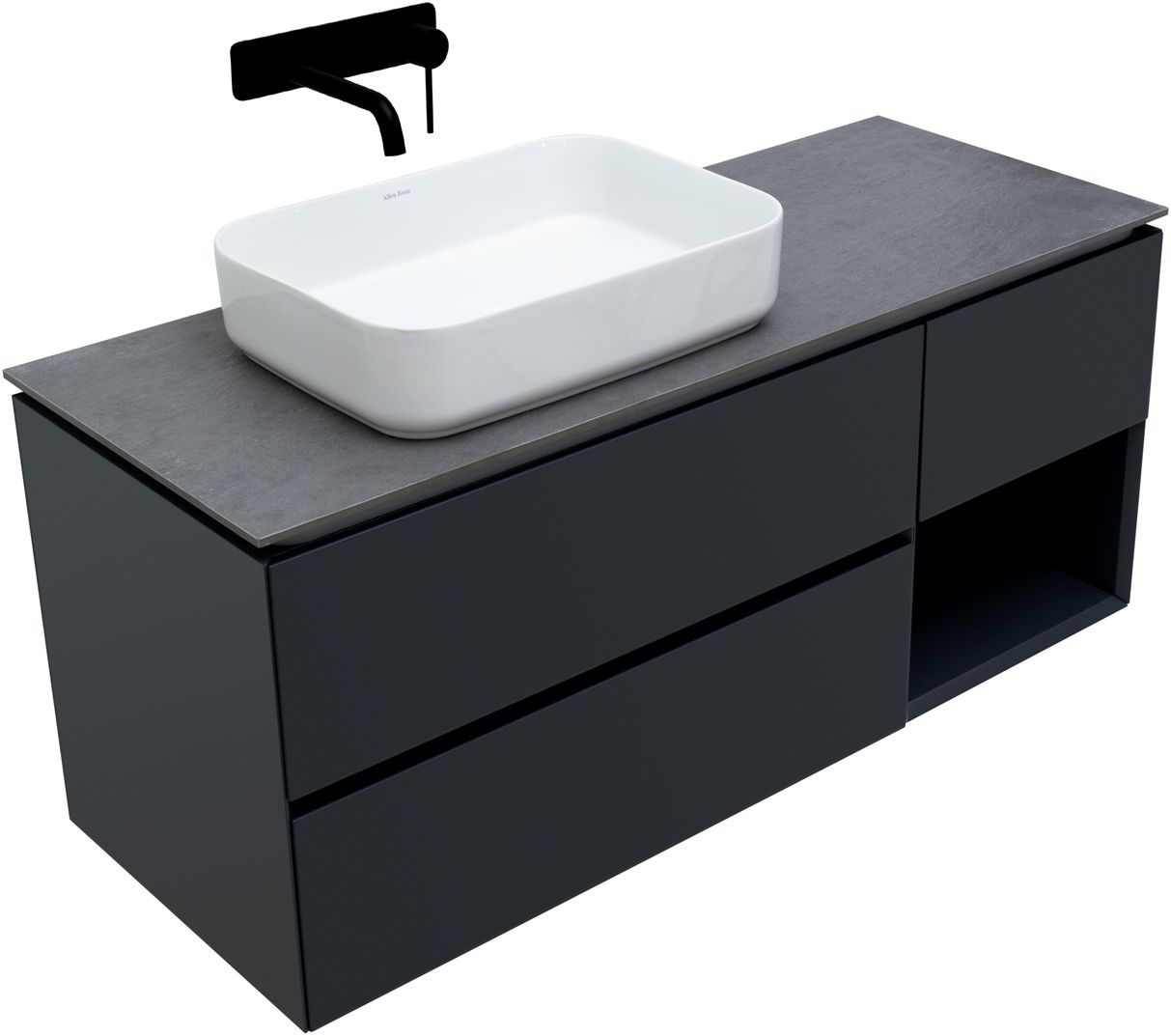 Тумба под раковину Allen Brau Infinity 119.2x45.6x51 см антрацит 1.21005.AM