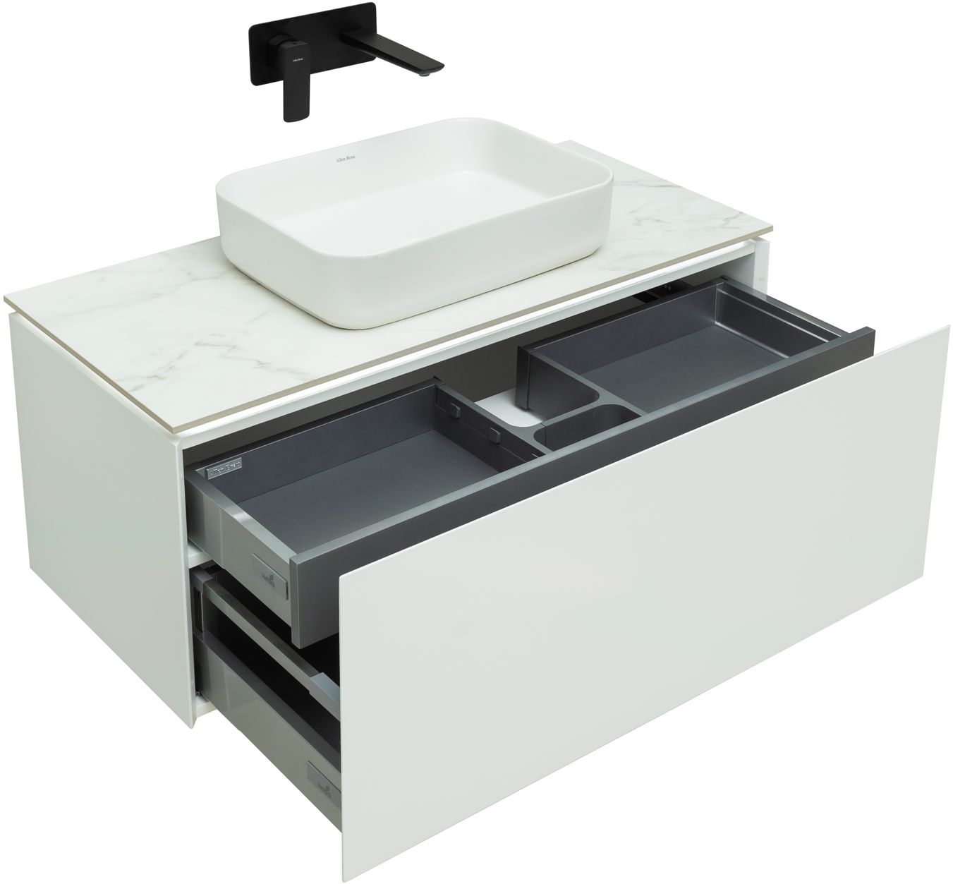 Тумба под раковину Allen Brau Infinity 99.2x45.6x41.2 см белый 1.21004.WM