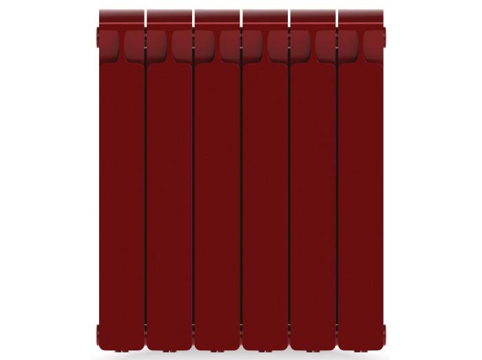 Радиатор биметаллический RIFAR Monolit 500 6 секций боковое подключение бордо R-MN-500-06 RAL 3011