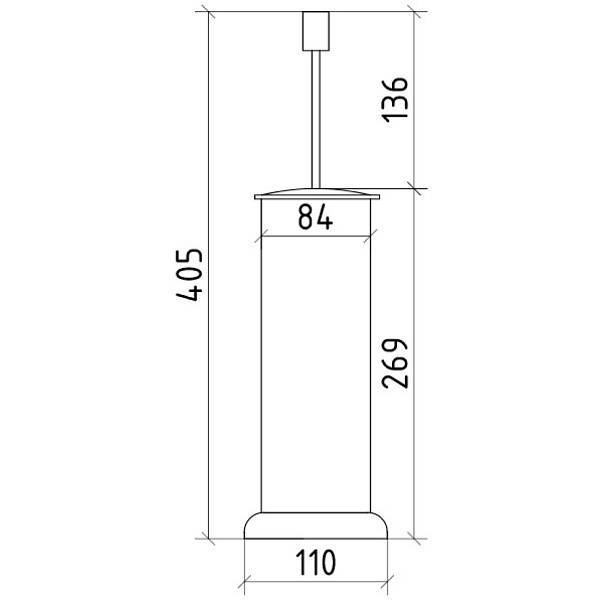 Ершик для туалета Boheme Royal Cristal напольный хром 10928-CR