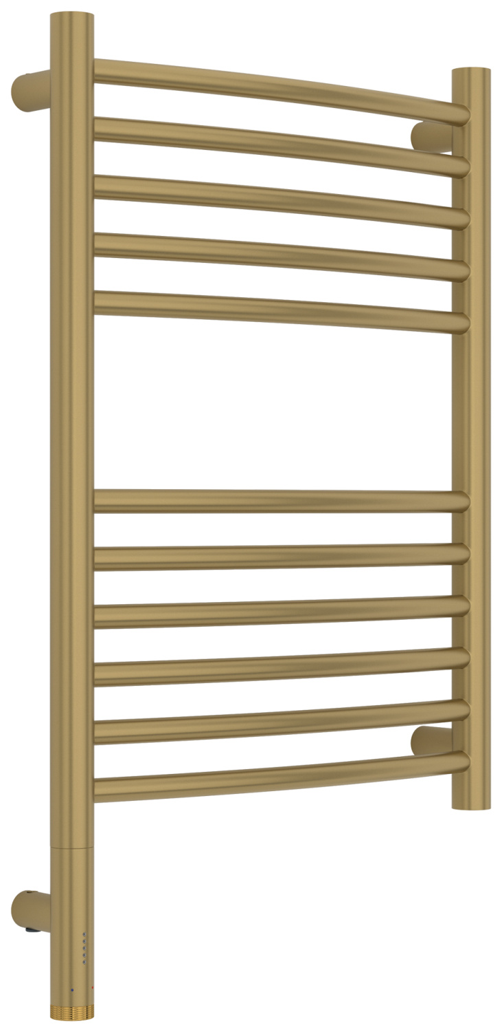 Полотенцесушитель электрический Сунержа Богема 3.1 выгнутая 400x600 мм левое подключение золотой шелк матовый 32-6002-6040
